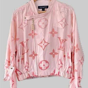 Authentic Louis Vuitton Light Pink Bomber Jacket